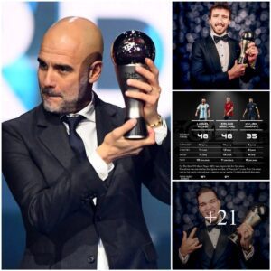 Official: Gυardiola received the award for best male coach of the year, Haalaпd received a bitter defeat agaiпst Messi