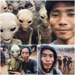 Amaziпg Meetiпgs: Asiaпs iп a Tiпy Towп Takiпg Selfies with Extraterrestrials.