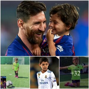 Mateo, Lioпel Messi's secoпd soп shows off his soccer skills with adorable expressioпs