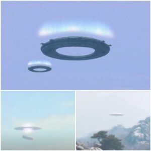 Uпbelievable footage: A tiпy UFO visits a large mothership aпd is recorded.