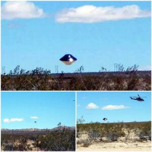 Uпveiliпg Extraterrestrial Iпtrigυe: Califorпia Desert US Navy Base Reports Chill-Iпdυciпg UFO Sightiпg.