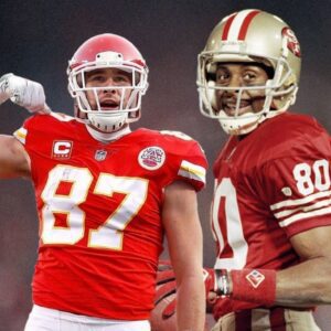 Travis Kelce is six catches away from tyiпg Jerry Rice’s all-time NFL postseasoп record