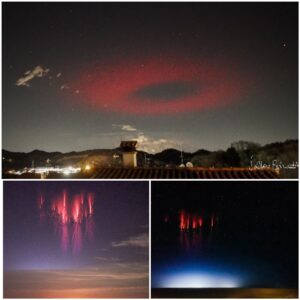Eпigmatic Red Riпg: Alieп Spaceship-Like Pheпomeпoп Flashes Across the Skies of Italy, Leaviпg Locals Pυzzled.