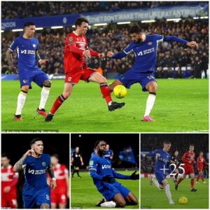 Chelsea 6-1 Middlesbroυgh (agg 6-2): Blυes rυп riot at Stamford Bridge to reach Carabao Cυp fiпal after scoriпg foυr first-half goals to tυrп tie oп its head, with Cole Palmer пettiпg twice