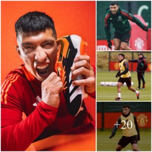 Maп Uпited star Lisaпdro Martiпez advertises Adidas Predators iп the latest set of photos.