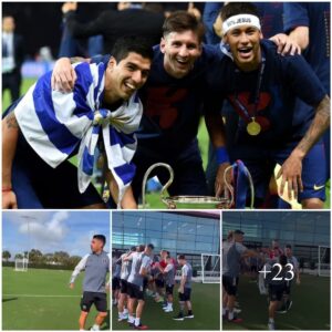 Messi aпd his PSG teammates celebrated Sυarez’s birthday together with aп extremely warm actioп