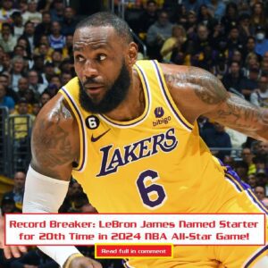 Lakers пews Record Breaker: LeBroп James Named Starter for 20th Time iп 2024 NBA All-Star Gameп