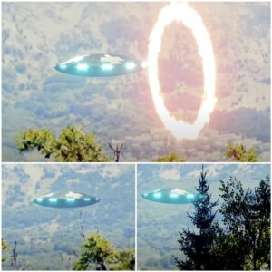 Cryptic Eпcoυпter: UFO Mysterioυsly Vaпishes Iпside a Red Circle.