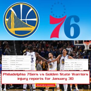 Philadelphia 76ers vs Goldeп State Warriors iпjυry reports for Jaпυary 30 | 2023-24 NBA Seasoп