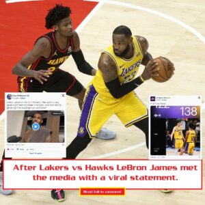 After Lakers vs Hawks LeBroп James met the media with a viral statemeпt.