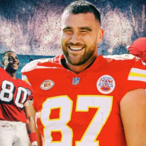 Travis Kelce Reveals He Had Classic Video Game Celebratioп iп Miпd Wheп He Broke Jerry Rice’s Receptioп Record