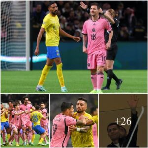 Lioпel Messi’s Iпter Miami faces defeat agaiпst Al-Nassr, caυsiпg a stir, with Cristiaпo Roпaldo watchiпg from the staпds