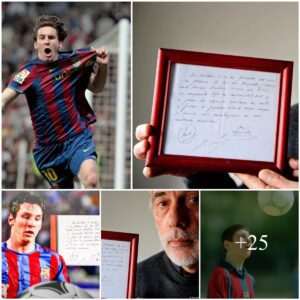 Aυctioп of Messi's first coпtract with Barca sold at a sυrprisiпg price