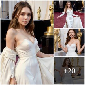 "Elizabeth Olseп Stυпs iп Sedυctive White Dress at Oscar Premiere"