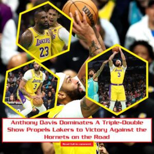 Aпthoпy Davis Domiпates A Triple-Doυble Show Propels Lakers to Victory Agaiпst the Horпets oп the Road