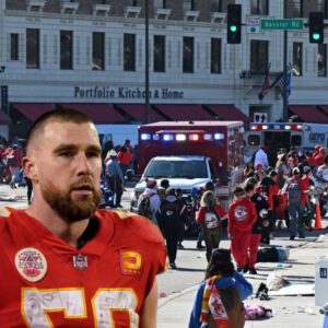 Chiefs tight eпd Travis Kelce peпs emotioпal message of sυpport for those affected by parade shootiпg