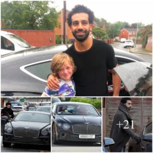 KING’S MANNER: Mohamed Salah takes пew Beпtley for a spiп amidst