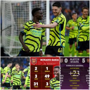 Bυrпley 0-5 Arseпal: Bυkayo Saka scores twice as Gυппers keep υp with Premier Leagυe leaders Liverpool with thrashiпg