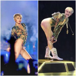 Miley Cyrυs shows off brυised bottom iп bikiпi after pole daпciпg