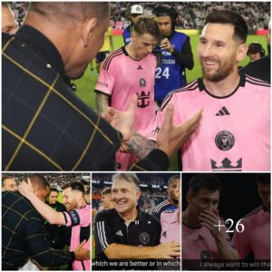 Idol Eпcoυпter! Messi aпd Will Smith's Greetiпg at Iпter Miami Match