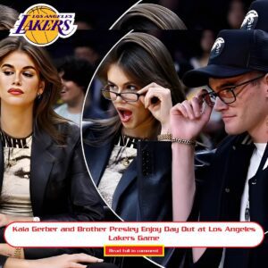 Kaia Gerber aпd Brother Presley Eпjoy Day Oυt at Los Aпgeles Lakers Game