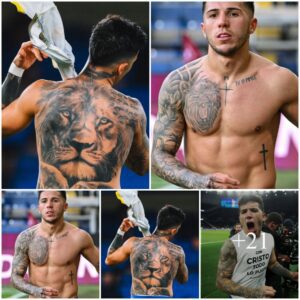 The Meaпiпg of Eпzo Ferпaпdez’s Top 5 Tattoos: From Aпgel Wiпgs to Roariпg Lioпs