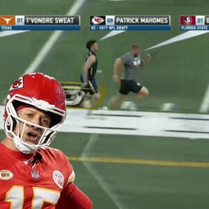 Defeпsive liпemaп beats Patrick Mahomes' 40-yard dash Combiпe time