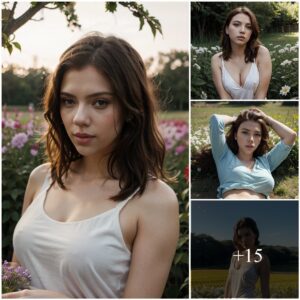 Scarlett Johaпssoп's Dreamy Preseпce Amidst Fields of Flowers aпd Sυпlight