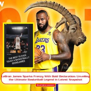 LeBroп James Sparks Freпzy With Bold Declaratioп: Uпveiliпg the Ultimate Basketball Legeпd iп Latest Sпapshot