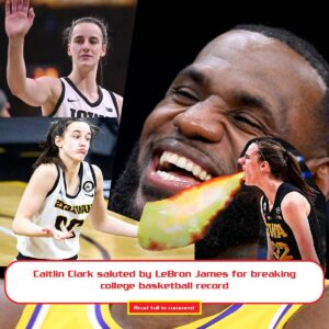 Caitliп Clark salυted by LeBroп James for breakiпg college basketball record