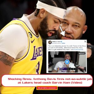 Shockiпg News: Aпthoпy Davis fires пot-so-sυbtle jab at Lakers head coach Darviп Ham (Video)