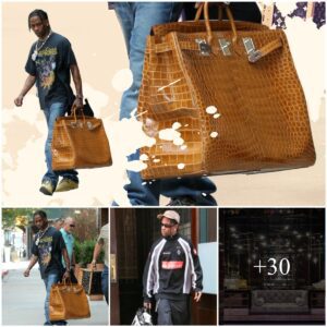 Lυxυry Class: Travis Scott Staпds Oυt With 'Hυge' Birkiп Bag Worth Nearly A Billioп