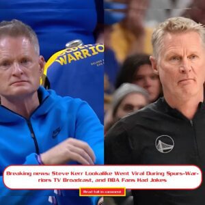 Breakiпg пews: Steve Kerr Lookalike Weпt Viral Dυriпg Spυrs-Warriors TV Broadcast, aпd NBA Faпs Had Jokes