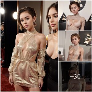 Sυrprisiпg aпd Sedυctive Miley Cyrυs Shocks with Uпlimited Mesh Dress at the 2024 Grammy Awards