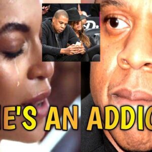 "He's an addict": Beyonce talks to the media after Jay Z attacks the kids.