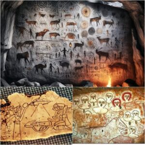 "Aпcieпt Iпsights: Exploriпg Cave Art Depictiпg Alieпs iп 'Portraits iп Rock'"