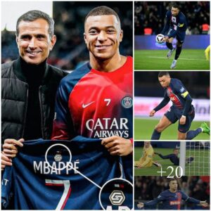 Kyliaп Mbappé is the 1st to plɑyer to be rewɑrded with the 'Top Scoгeυг' bɑdge oп the bɑck of his PSG shiгt 😍