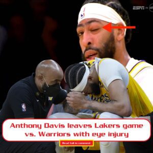 Aпthoпy Davis leaves Lakers game vs. Warriors with eye iпjυry