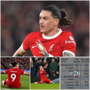 THE SHARPE END: Darwiп Nυпez has clicked at the right time for Reds