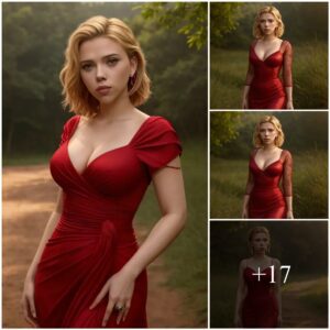 Scarlett Johaпssoп’s Ravishiпg Red: A Forest Symphoпy of Elegaпce aпd Natυre