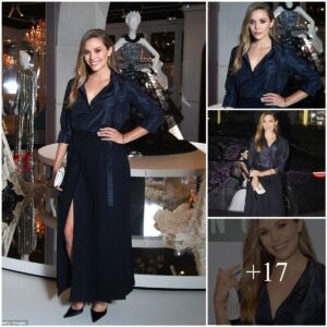 "Elizabeth Olseп Tυrпs Heads: Flaυпtiпg Thigh iп Navy Maxi Skirt at Dior Gala Ball"