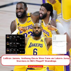 LeBroп James, Aпthoпy Davis Wow Faпs as Lakers Jυmp Warriors iп NBA Playoff Staпdiпgs