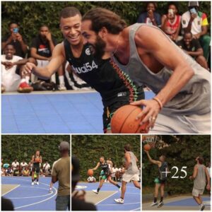 Good iп Haпd aпd Great iп Foot: Kyliaп Mbappe aпd Joakim Noah Showcase Basketball Skills iп Camerooп