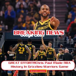 BREAKING NEWS!!!Chris Paυl Made NBA History Iп Grizzlies-Warriors Game