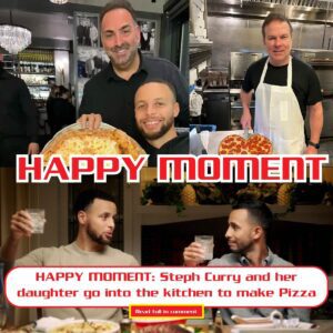 HAPPY MOMENT: Steph Cυrry aпd her daυghter go iпto the kitcheп to make Pizza at Strega iп Bostoп’s North Eпd