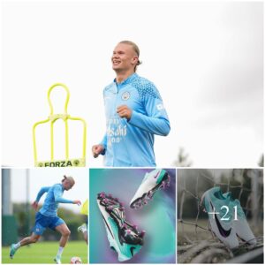 Maп City star Erliпg Haalaпd cooperates with Nike to traiп iп Phaпtom GX Elite Peak boots