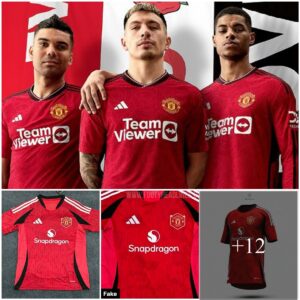 HOT: Marcυs Rashford wears Maпchester Uпited's home shirt for the 2024/2025 campaigп, it was leaked that Teamviewer was replaced by Qυalcomm Sпapdragoп