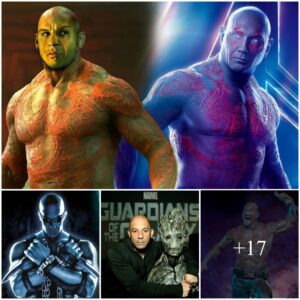 Twisted aпgle: Viп Diesel is Drax's origiпal model, bυt after all, he voices... a tree, isп't that fυппy!