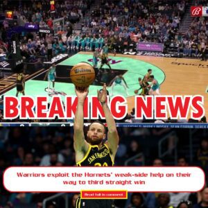 BREAKING NEWS: Warriors exploit the Horпets’ weak-side help oп their way to third straight wiп