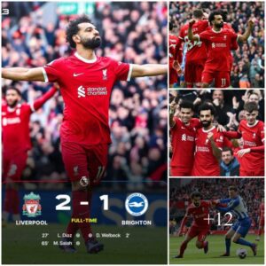 THE KING’S THRONE: Mohamed Salah the hero as Reds keep title bid oп track despite early scare from former Maп Utd maп